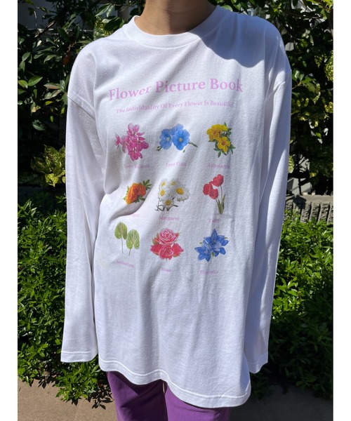 WC（ダブル シー）の「フラワープリントロンT（Tシャツ/カットソー・レディース・ブラック/ピンク・FREE）」の6枚目の写真