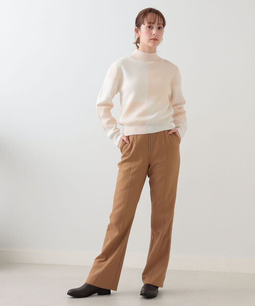 Ray BEAMS(レイビームス)の「Ray BEAMS / カラー ブロック ハイネック ニット(ニット/セーター・レディース・ブラック/ベージュ・ONE SIZE)」の16枚目の写真