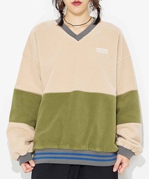 X-girl | BICOLOR FLEECE TOP(スウェット)