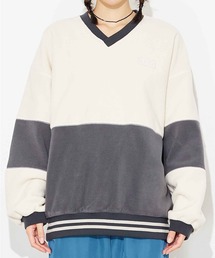 X-girl | BICOLOR FLEECE TOP(スウェット)
