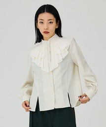 UNITED TOKYO | レイヤープリーツカラーブラウス(シャツ/ブラウス)