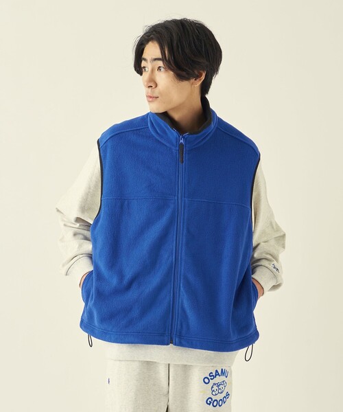 info. BEAUTY&YOUTH（インフォビューティアンドユース）の「＜info. BEAUTY&YOUTH＞ フリース フルジップ ベスト（ベスト・メンズ・ケリー/ブラック/ロイヤルブルー/ダークグレー・L/S/M）」の16枚目の写真