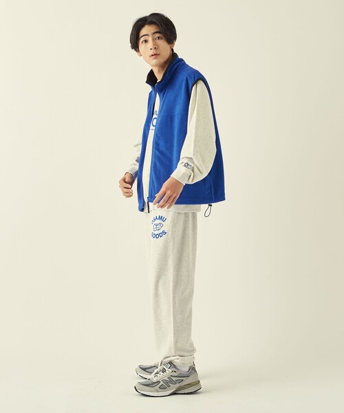 info. BEAUTY&YOUTH（インフォビューティアンドユース）の「＜info. BEAUTY&YOUTH＞ フリース フルジップ ベスト（ベスト・メンズ・ケリー/ブラック/ロイヤルブルー/ダークグレー・L/S/M）」の18枚目の写真