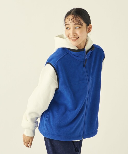 info. BEAUTY&YOUTH（インフォビューティアンドユース）の「＜info. BEAUTY&YOUTH＞ フリース フルジップ ベスト（ベスト・メンズ・ケリー/ブラック/ロイヤルブルー/ダークグレー・L/S/M）」の20枚目の写真