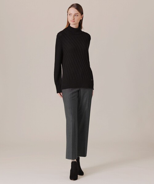 MACKINTOSH LONDON（マッキントッシュ ロンドン）の「ストレッチサイロウールパンツ（その他パンツ・レディース・チャコールグレー/ネイビー・36/40/38）」の3枚目の写真