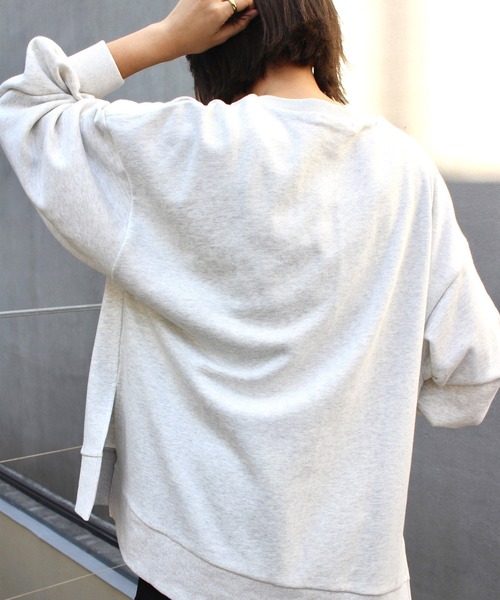 MLI'A（エムリア）の「カレッジロゴスウェット（スウェット・レディース・ブラック/オートミール/ボルドー・M）」の16枚目の写真