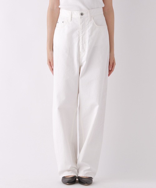 BABYLONE（バビロン）の「チノクロスワイドストレートパンツ（チノパンツ・レディース・ライトブラウン/オフホワイト/カーキ・36inch/38inch）」の21枚目の写真