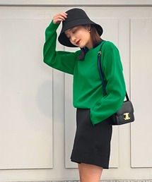 KOBE LETTUCE | スウェットニットシンプルトップス(ニット/セーター)