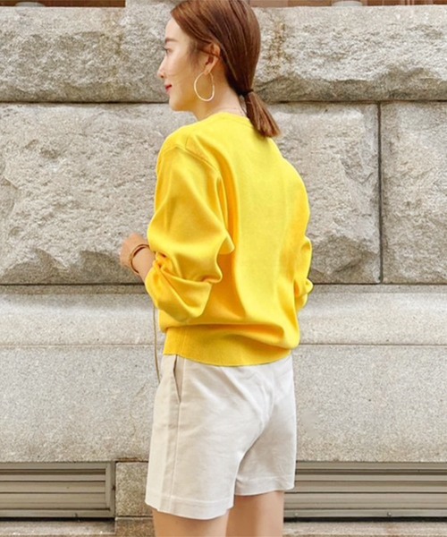 KOBE LETTUCE（コウベレタス）の「[ SAYAKAさんコラボ ]スウェットニットシンプルトップス（ニット/セーター・レディース・アイボリー/ピンク/レッド/グリーン/グレー/イエロー・FREE）」の19枚目の写真