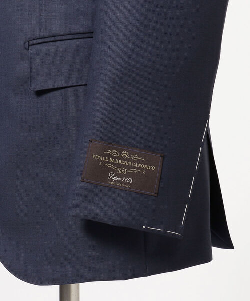 BEAMS F/ CANONICO ソリッド ジャケット BEAMS F（ビームスF） セットアップ VITALE BARBERIS CANONICO ウール