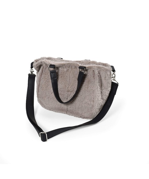 ZIDDY（ジディ）の「ZIDDY/2WAYフェイクファーショルダーバッグ（ショルダーバッグ・キッズ・ベージュ/ブラック系その他・ONESIZE）」の15枚目の写真