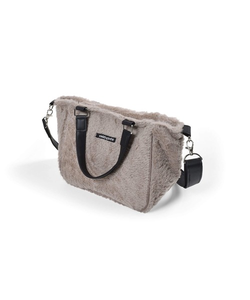 ZIDDY（ジディ）の「ZIDDY/2WAYフェイクファーショルダーバッグ（ショルダーバッグ・キッズ・ベージュ/ブラック系その他・ONESIZE）」の9枚目の写真