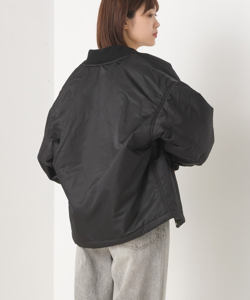 ナイロンツイルMA-1ブルゾン（ブルゾン）｜OMNES（オムネス）の