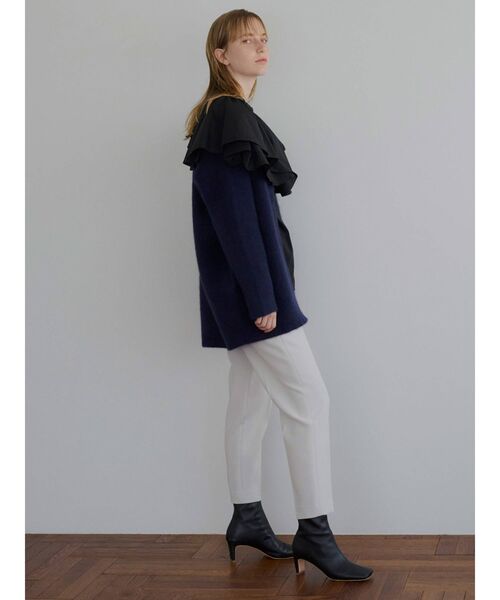 ELENDEEK(エレンディーク)の「クレープハイウエストパンツ(その他パンツ・レディース・ブラック/ライトグレー/ピンク・01/02)」の5枚目の写真
