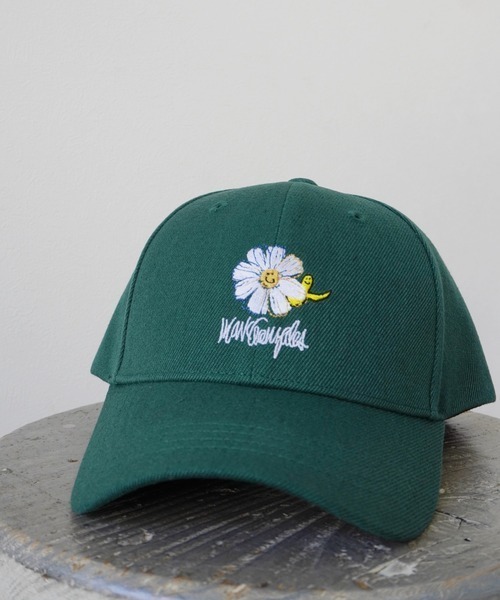 セール】フラワー 刺繍 ローキャップ / LOW CAP 【（What it