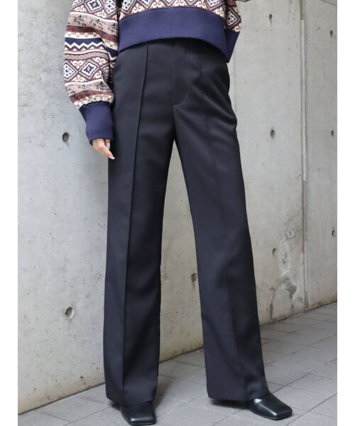 EVRIS（エヴリス）の「ツイルフレアパンツ（その他パンツ・レディース・ブラウン/ブルー/ブラック・MEDIUM/SMALL）」の7枚目の写真