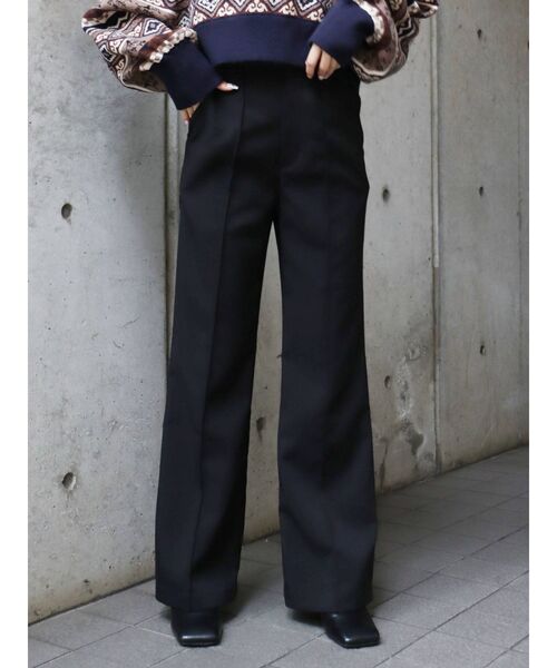 EVRIS（エヴリス）の「ツイルフレアパンツ（その他パンツ・レディース・ブラウン/ブルー/ブラック・MEDIUM/SMALL）」の8枚目の写真