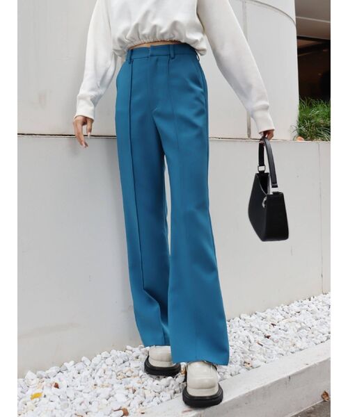 EVRIS（エヴリス）の「ツイルフレアパンツ（その他パンツ・レディース・ブラウン/ブルー/ブラック・MEDIUM/SMALL）」の11枚目の写真