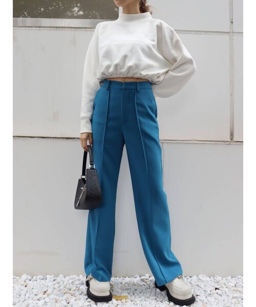 EVRIS（エヴリス）の「ツイルフレアパンツ（その他パンツ・レディース・ブラウン/ブルー/ブラック・MEDIUM/SMALL）」の13枚目の写真