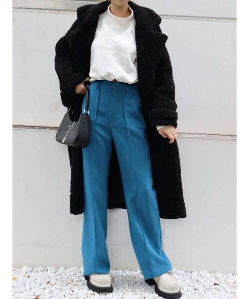 EVRIS（エヴリス）の「ツイルフレアパンツ（その他パンツ・レディース・ブラウン/ブルー/ブラック・MEDIUM/SMALL）」の15枚目の写真