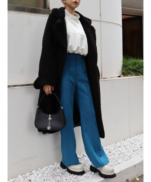 EVRIS（エヴリス）の「ツイルフレアパンツ（その他パンツ・レディース・ブラウン/ブルー/ブラック・MEDIUM/SMALL）」の16枚目の写真