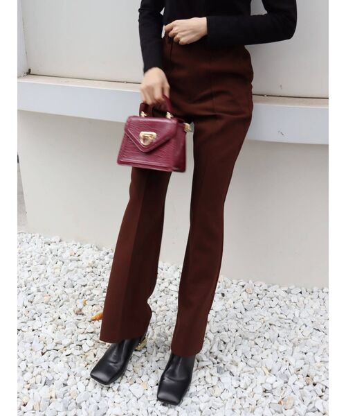 EVRIS（エヴリス）の「ツイルフレアパンツ（その他パンツ・レディース・ブラウン/ブルー/ブラック・MEDIUM/SMALL）」の21枚目の写真