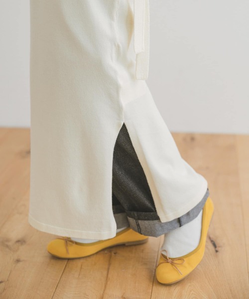 ITEMS URBANRESEARCH（アイテムズ アーバンリサーチ）の「リブベストセットワンピース（ワンピース・レディース・ホワイト/ブラック/グリーン・FREE）」の17枚目の写真