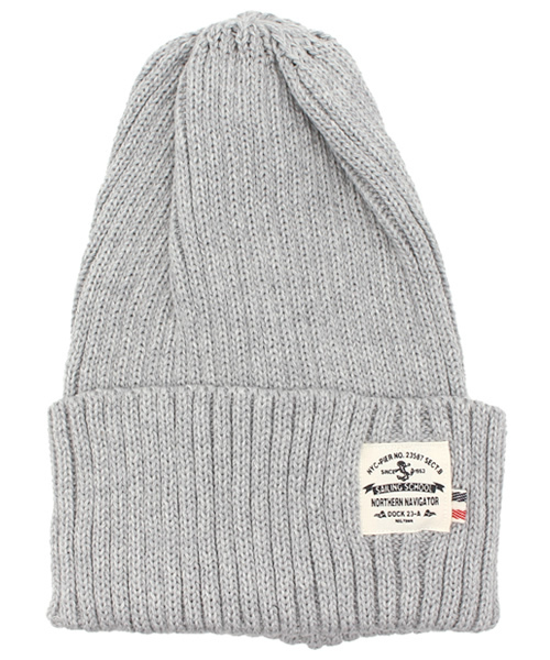 CIAOPANIC（チャオパニック）の「【Ciaopanic】　コットンニット帽（ニットキャップ/ビーニー・レディース・ホワイト/グレー/ベージュ/ブルー・FREE）」の3枚目の写真