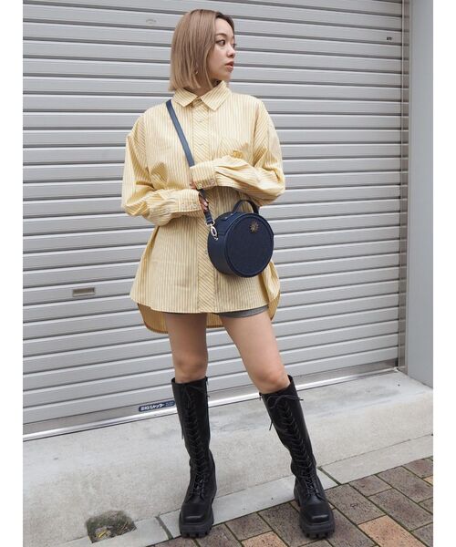 EVRIS（エヴリス）の「ERオーバーサイズシャツ（シャツ/ブラウス・レディース・ホワイト/イエロー/グリーン/ブルー・FREE）」の20枚目の写真