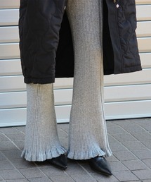 ANOTHER S | フレアリブニットパンツ(その他パンツ)