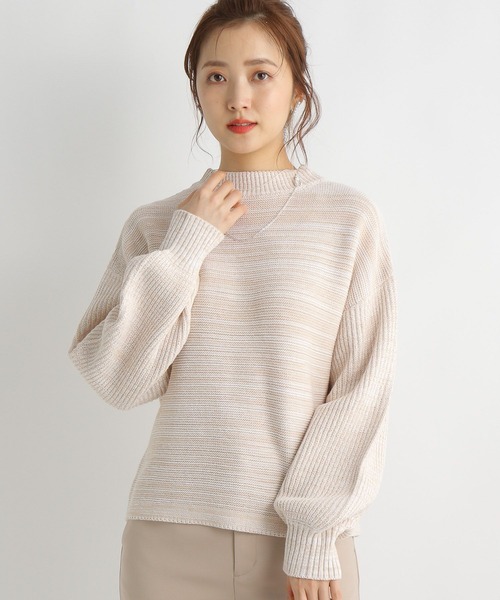 625 Andemiu アンデミュウ メランジネックアキニット セーター Andemiu（アンデミュウ）の「メランジネックアキニット185854