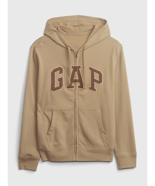 GAP(ギャップ)の「GAPアーチロゴ フレンチテリーフルジップパーカー(ユニセックス)(パーカー・メンズ・ブラック/ブルー/グレー/ホワイト/ベージュ/ネイビー・XS/S/M/L/XL)」の11枚目の写真