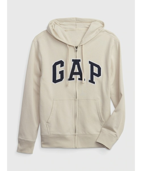 GAP(ギャップ)の「GAPアーチロゴ フレンチテリーフルジップパーカー(ユニセックス)(パーカー・メンズ・ブラック/ブルー/グレー/ホワイト/ベージュ/ネイビー・XS/S/M/L/XL)」の12枚目の写真