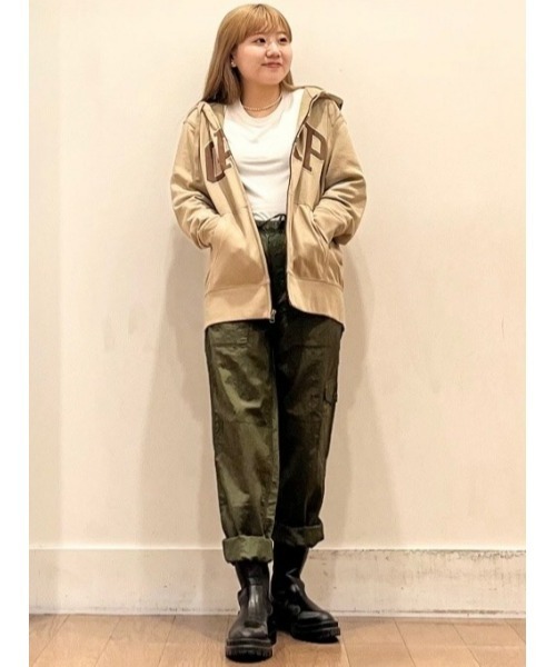 GAP(ギャップ)の「GAPアーチロゴ フレンチテリーフルジップパーカー(ユニセックス)(パーカー・メンズ・ブラック/ブルー/グレー/ホワイト/ベージュ/ネイビー・XS/S/M/L/XL)」の14枚目の写真