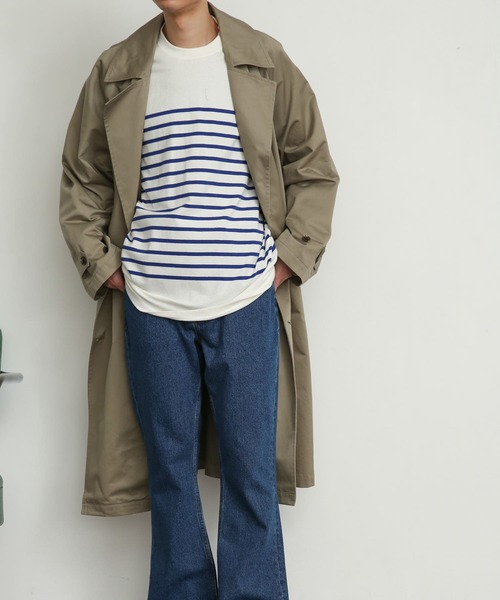 SENSE OF PLACE by URBAN RESEARCH（センスオブプレイスバイアーバンリサーチ）の「トレンチオーバーコート（トレンチコート・メンズ・ベージュ/ブラック・MEDIUM/LARGE）」の19枚目の写真