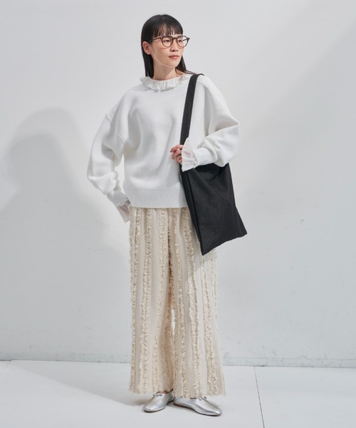 Libra Cue（リブラ キュー）の「【A4サイズ収納可】ワンショルダーキャンバストート（ショルダーバッグ・レディース・レッド/ネイビー/アイボリー・FREE）」の16枚目の写真