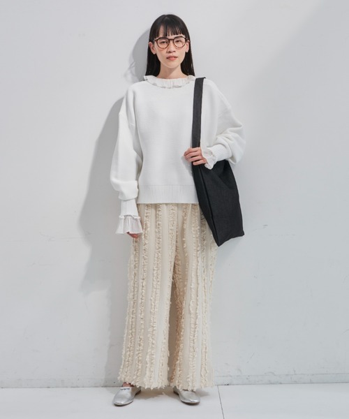 Libra Cue（リブラ キュー）の「【A4サイズ収納可】ワンショルダーキャンバストート（ショルダーバッグ・レディース・レッド/ネイビー/アイボリー・FREE）」の17枚目の写真