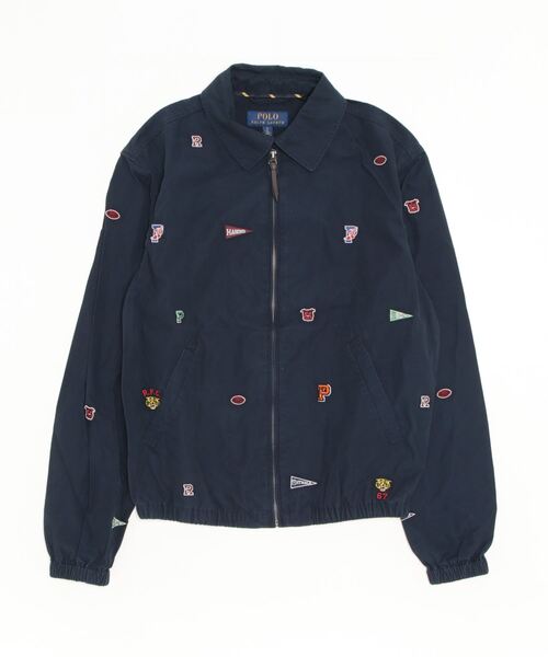 POLO RALPH LAUREN BAYPORT WBUNLINEDJACKET (NAVY MULTI)（ブルゾン）｜atmos