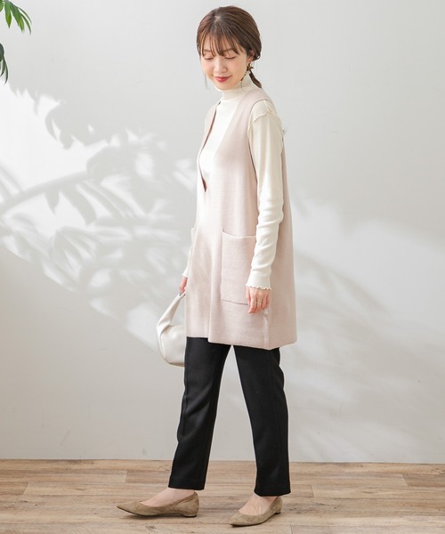 URBAN RESEARCH Sonny Label(アーバンリサーチサニーレーベル)の「ハーフミラノニットベスト(ベスト・レディース・グレー/ブラック/ライトベージュ・FREE)」の5枚目の写真