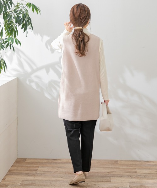 URBAN RESEARCH Sonny Label(アーバンリサーチサニーレーベル)の「ハーフミラノニットベスト(ベスト・レディース・グレー/ブラック/ライトベージュ・FREE)」の22枚目の写真