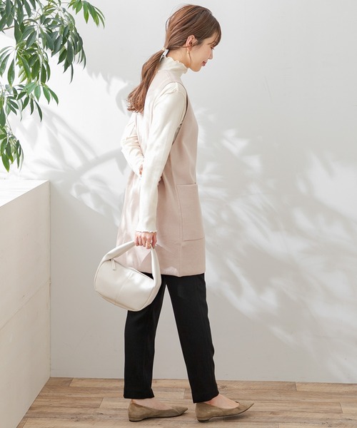 URBAN RESEARCH Sonny Label(アーバンリサーチサニーレーベル)の「ハーフミラノニットベスト(ベスト・レディース・グレー/ブラック/ライトベージュ・FREE)」の19枚目の写真