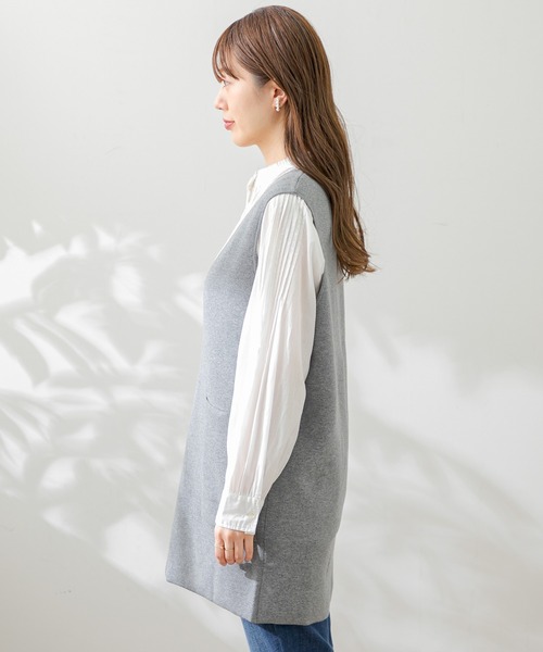 URBAN RESEARCH Sonny Label(アーバンリサーチサニーレーベル)の「ハーフミラノニットベスト(ベスト・レディース・グレー/ブラック/ライトベージュ・FREE)」の12枚目の写真