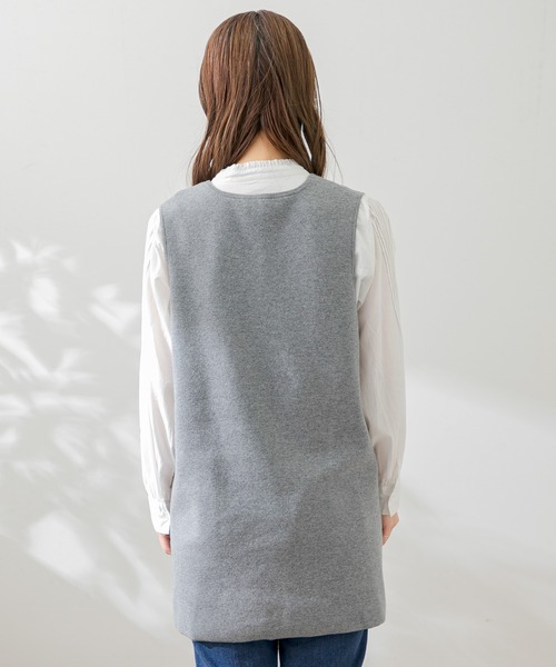 URBAN RESEARCH Sonny Label(アーバンリサーチサニーレーベル)の「ハーフミラノニットベスト(ベスト・レディース・グレー/ブラック/ライトベージュ・FREE)」の16枚目の写真