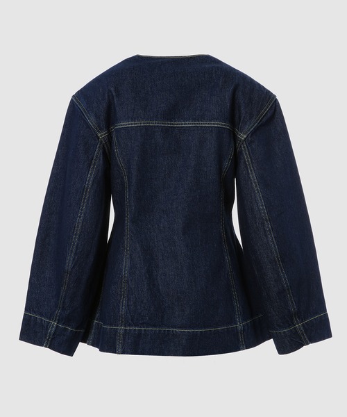 GANNI(ガニー)の「Rinse Denim Fitted Blazer(デニムジャケット・レディース・ブルー系その他・38/36)」の3枚目の写真