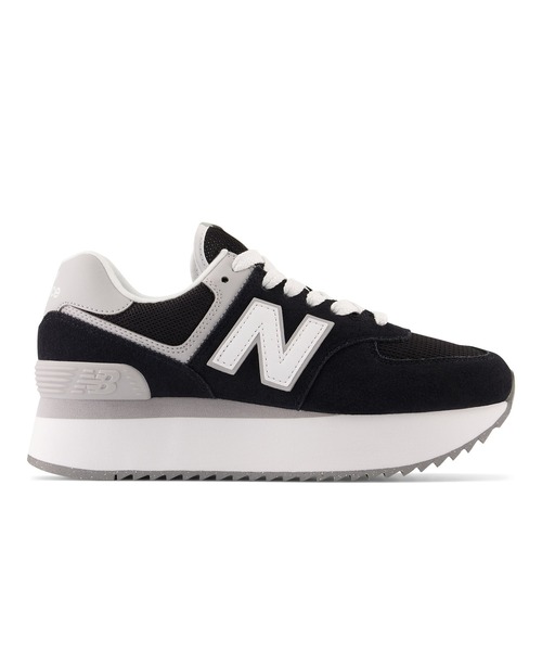 NEW BALANCE(ニューバランス)の「574+(スニーカー・レディース・ブラック/ライトグレー/グレー・24.5cm/23.5cm/23.0cm/22.5cm/22.0cm/24.0cm/25.0cm)」の2枚目の写真