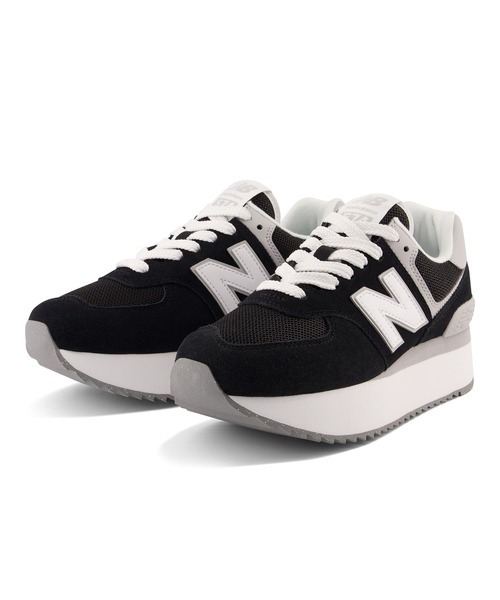 NEW BALANCE(ニューバランス)の「574+(スニーカー・レディース・ブラック/ライトグレー/グレー・24.5cm/23.5cm/23.0cm/22.5cm/22.0cm/24.0cm/25.0cm)」の4枚目の写真