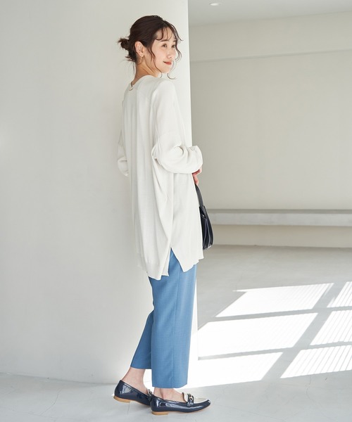 ROPE' PICNIC(ロペピクニック)の「UVカット・洗濯機OK・接触冷感/Aラインカーディガン(カーディガン/ボレロ・レディース・ブラック/ライトグレー/ベージュ系その他/カーキ/マスタード・38)」の11枚目の写真