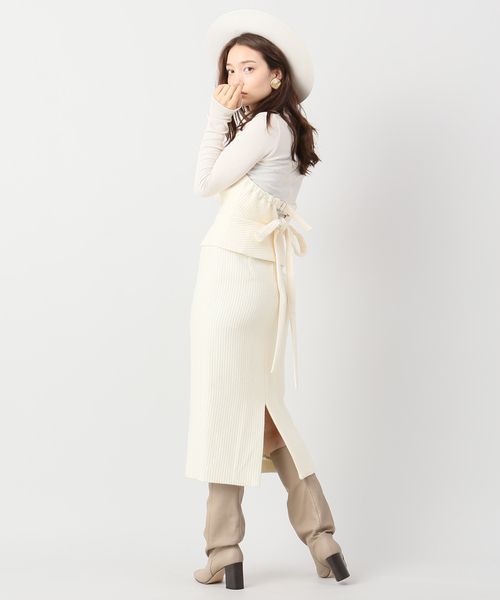 Noble（ノーブル）の「【muller of yoshiokubo】 コルセットドレス（ドレス・レディース・アイボリー・X-SMALL）」の10枚目の写真