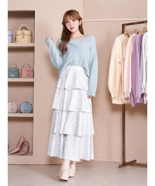 Darich(ダーリッチ)の「オフショルシャギーニットトップス(ニット/セーター・レディース・サックスブルー/イエロー/アイボリー・FREE)」の9枚目の写真