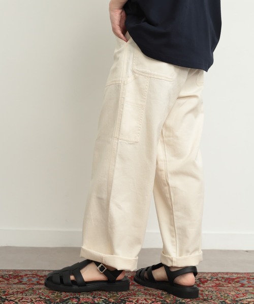 SENSE OF PLACE by URBAN RESEARCH（センスオブプレイスバイアーバンリサーチ）の「『セットアップ対応』ヴィンテージライクペインターパンツ（その他パンツ・メンズ・カーキ/アイボリー/ブラック・LARGE/MEDIUM）」の5枚目の写真